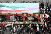 نمایی از آماده سازی آرامگاه ابدی سپهبد شهید حسین سلامی